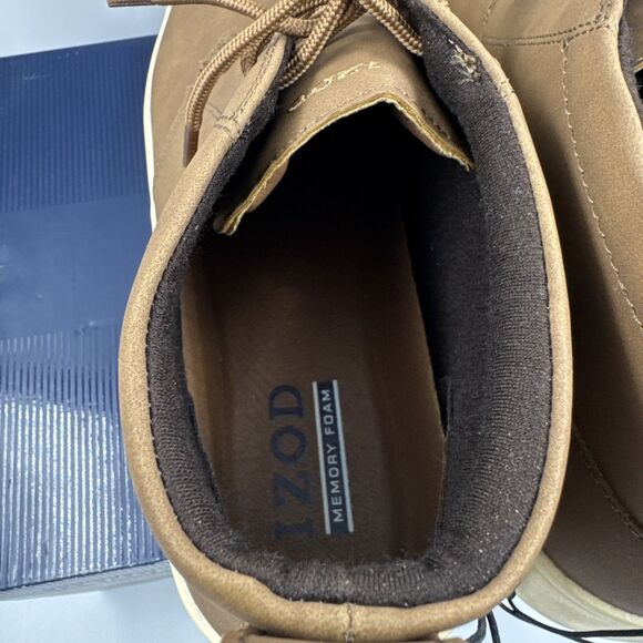 IZOD Palmer Men's Size 12 Lace-up Chukka Boots, Brown, New in Box - Picture 7 of 14